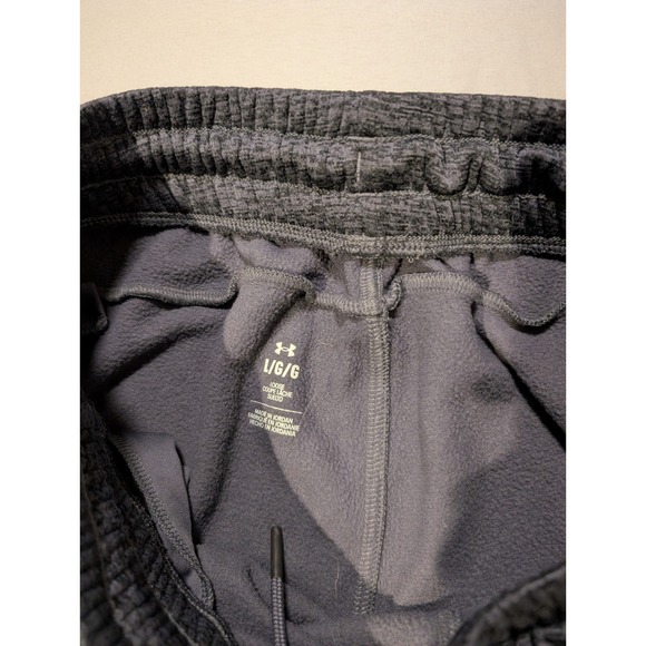 Under Armour Mens Large Gray Heather Fleece Loose Fit Sweatpants Comfy Active - Picture 5 of 8
